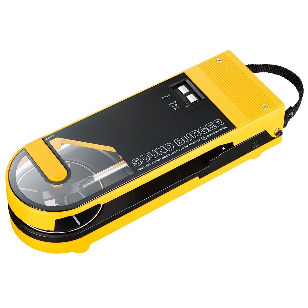 Audio Technica SB727 Sound Burger Portable Turntable w/ Bluetooth (Yellow) - Image 1
