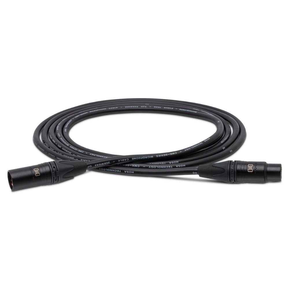 Hosa CMK003AU Edge Microphone Cable Neutrik XLR3F to XLR3M (3 ft)