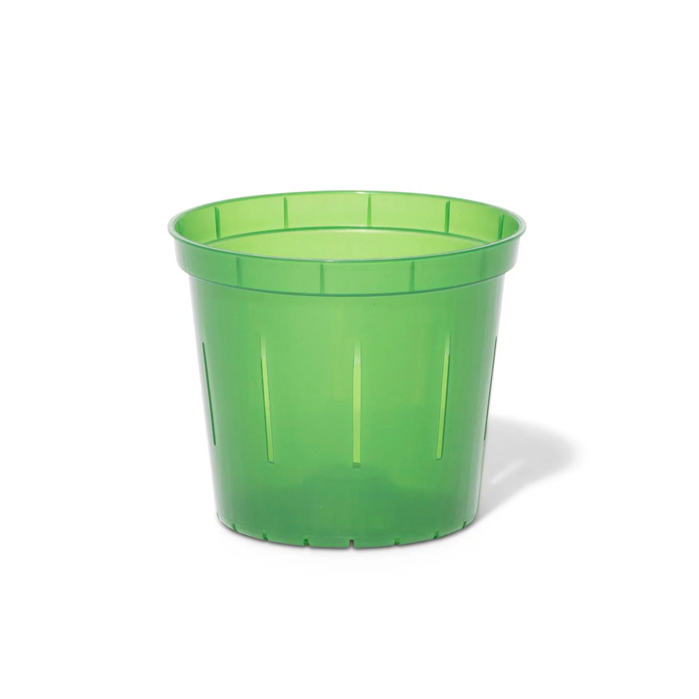 3″ Green Emerald Slotted Orchid Pot