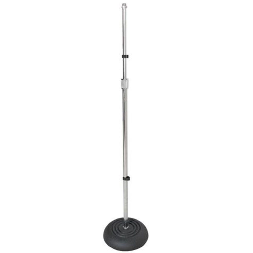 Xtreme Mic Stand Straight with Round Base (Chrome) - Image 1