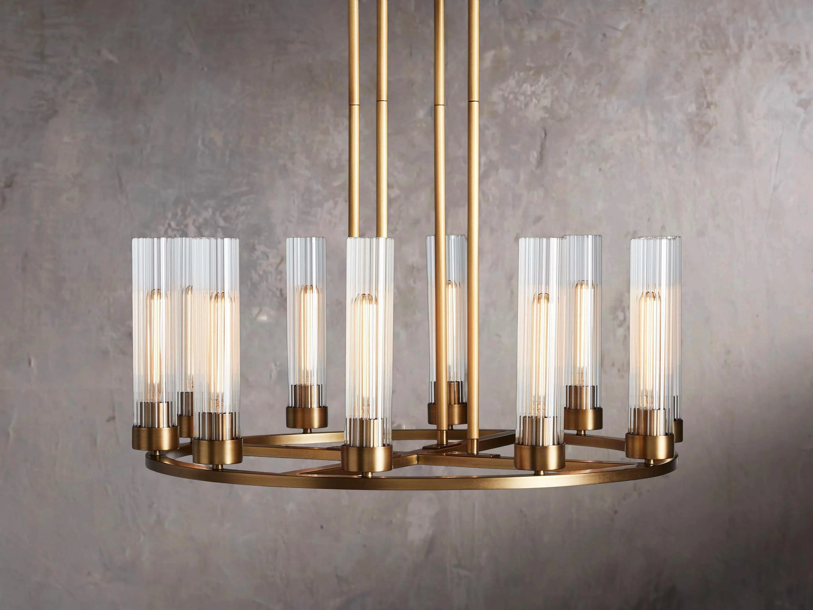 Andreas 10-Light Round Pendant Light Fixture