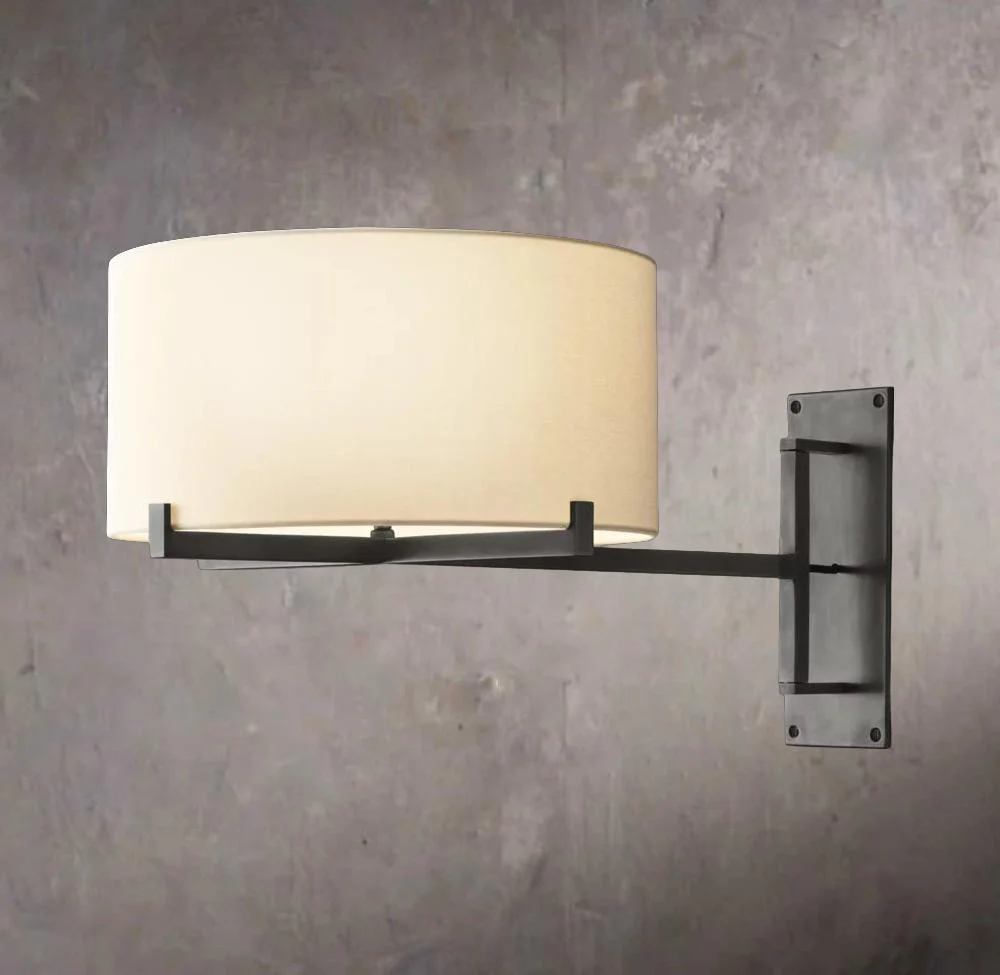 Pauillacs Drum Shade Swing-Arm Wall Sconce - Image 3