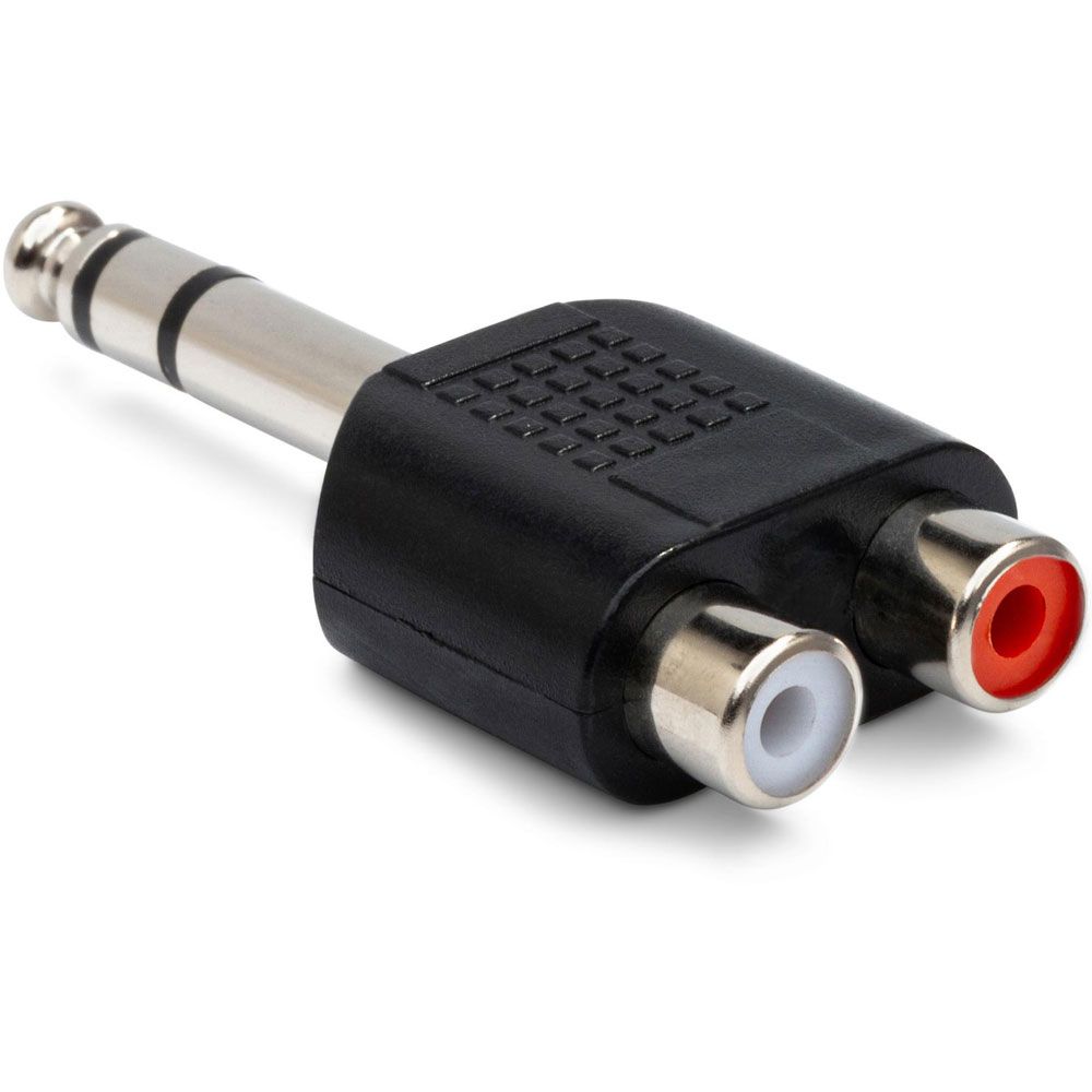 Hosa GPR484 Adapter Dual RCA to 1/4 in TRS - Image 1