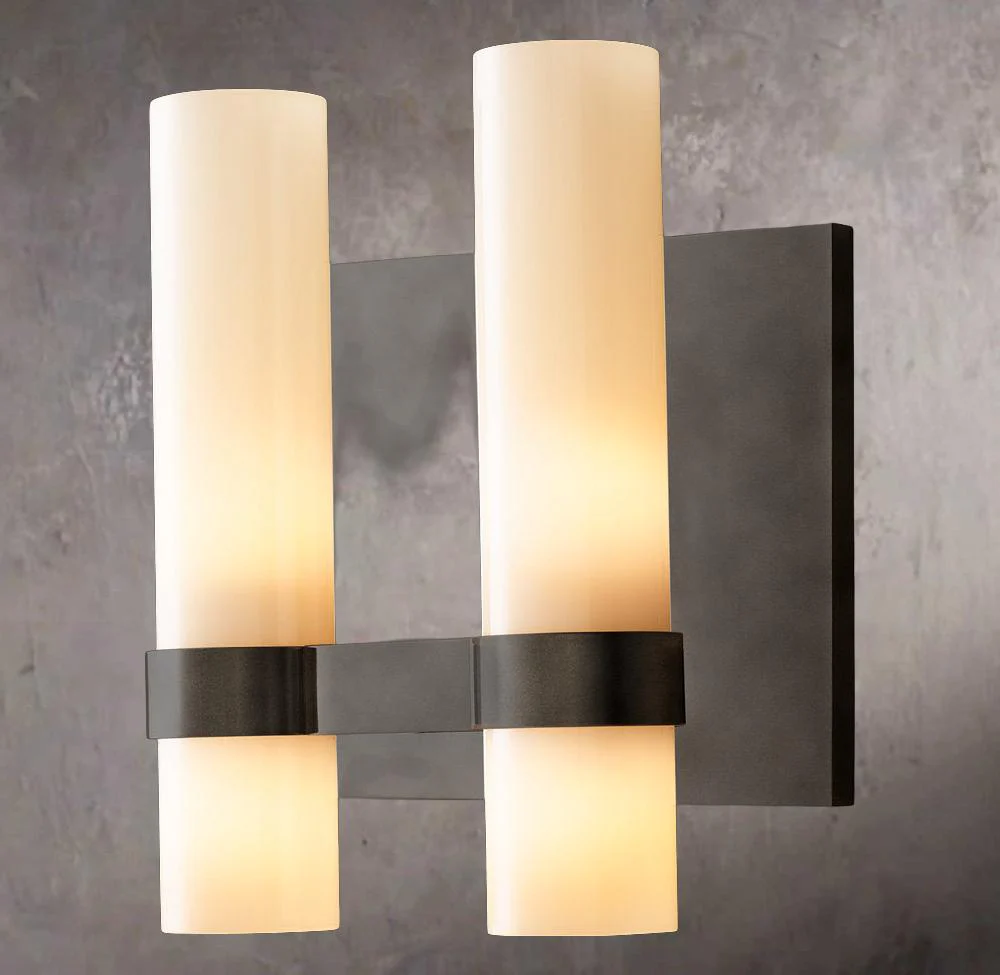 Ravelle Opal Glass Twin Wall Sconce - Image 3
