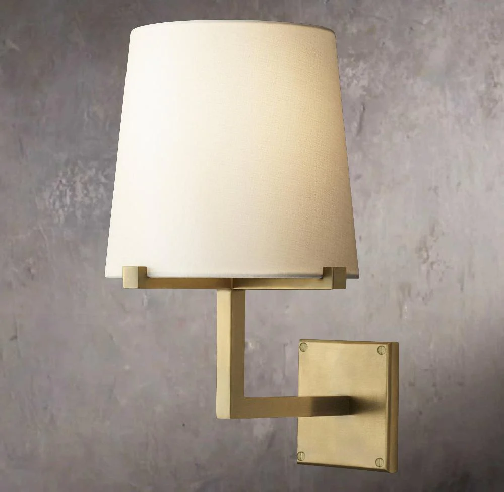 Pauillac Textured Linen Shade Wall Sconce - Image 1