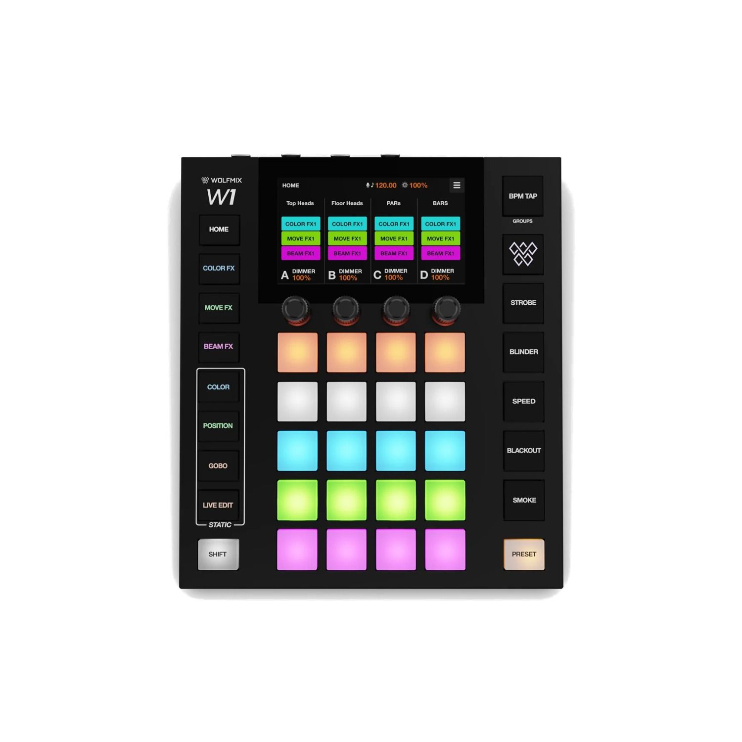 Nicolaudie Wolfmix W1 Mk3 Standalone Performance DMX Lighting Controller - Image 1