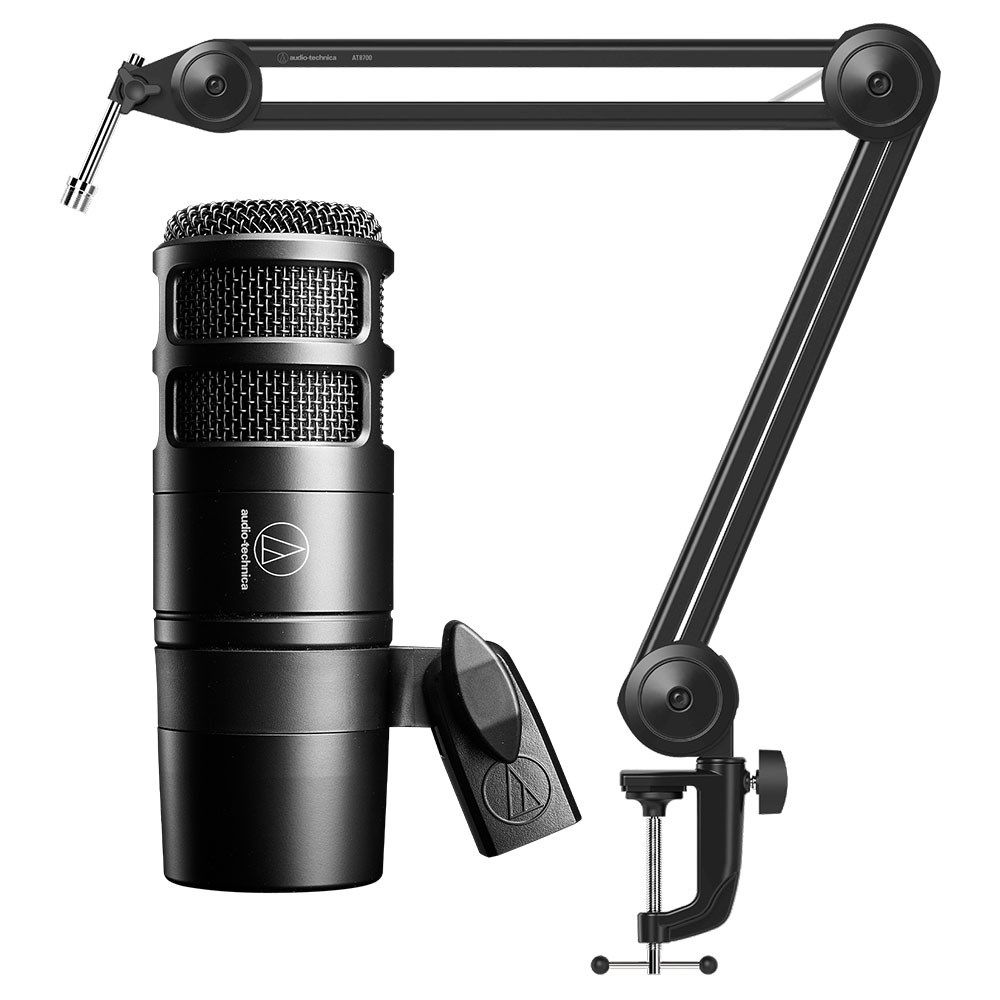 Audio Technica AT2040 Dynamic Hypercardioid Mic w/ Boom Arm - Image 1