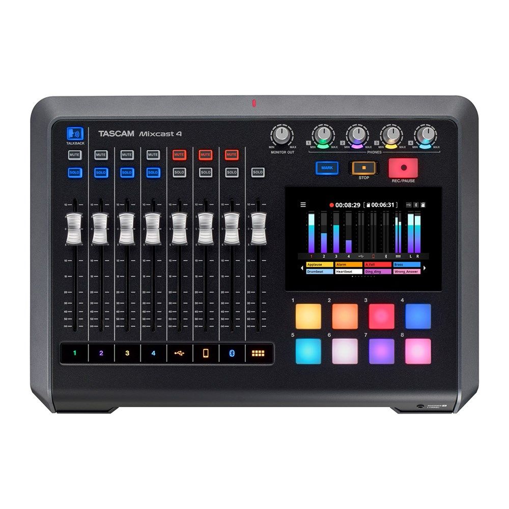 Tascam Mixcast 4 Podcast Station w/ Built-In Recorder / USB Audio Interface - Image 1