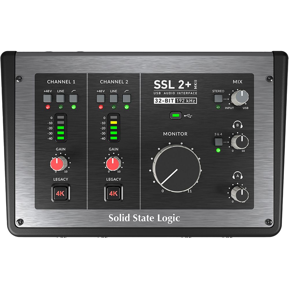 Solid State Logic SSL 2+ MK2 2x4 USB Audio Interface w/ Legacy 4K Analogue Enhancement - Image 1