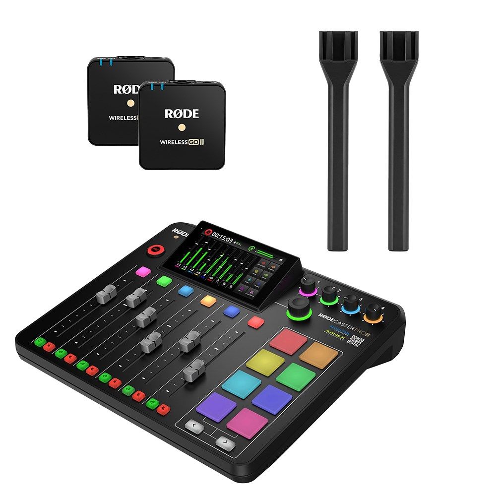 Rode RodeCaster Pro II Pack w/ 2 x Wireless GO II & 2 x Interview GO Microphones - Image 1