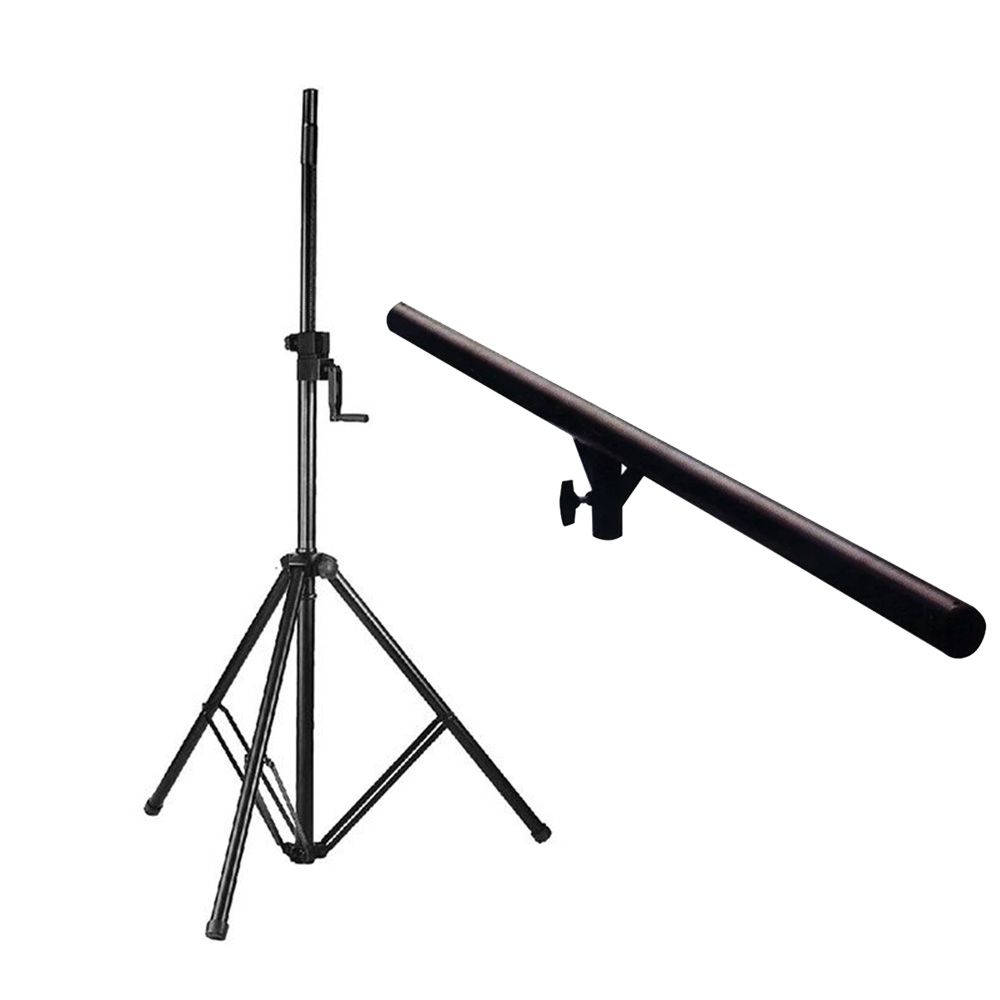 Soundking Lighting Stand with Round T Bar and Heavy Duty Stand (2.4 Max Height) - Image 1