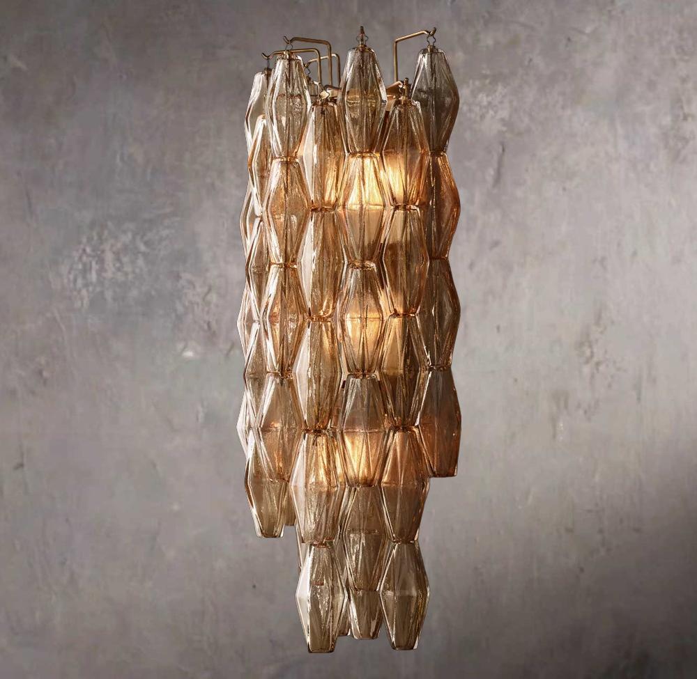 Chiaras Smoked Glass Grand Wall Sconce - Image 1