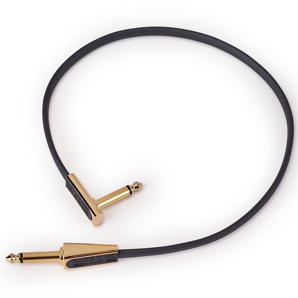 RockBoard Flat Looper/Switcher Connector Cable 40cm Gold - Image 1