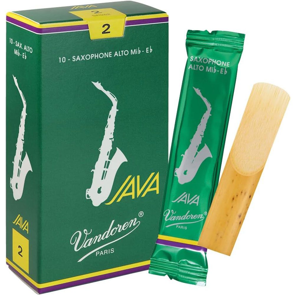 Vandoren Alto Sax Reed JAVA Strength 2 10 Pack - Image 1