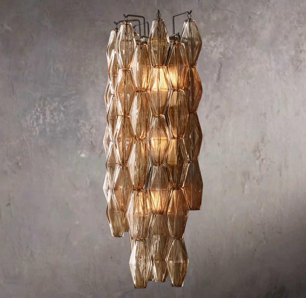 Chiaras Smoked Glass Grand Wall Sconce - Image 2