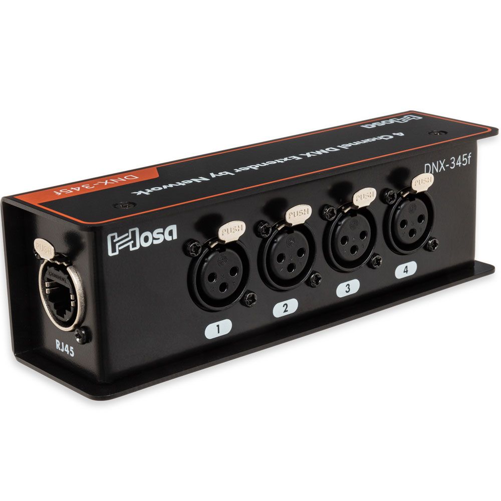 Hosa DNX345F 3 PIN DMX EXTENDER XLR3F to Network RJ45 - Image 1