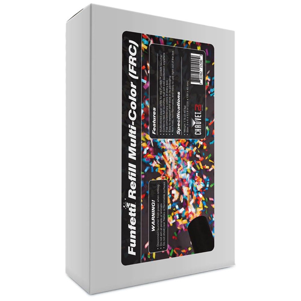 Chauvet Funfetti Colour Confetti Refill (2 Full Launches) - Image 1