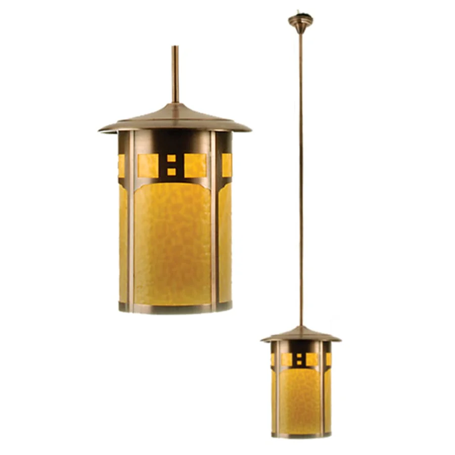 Meyda Tiffany Single Light 16" Wide Pendant with Handmade Shade - Image 1