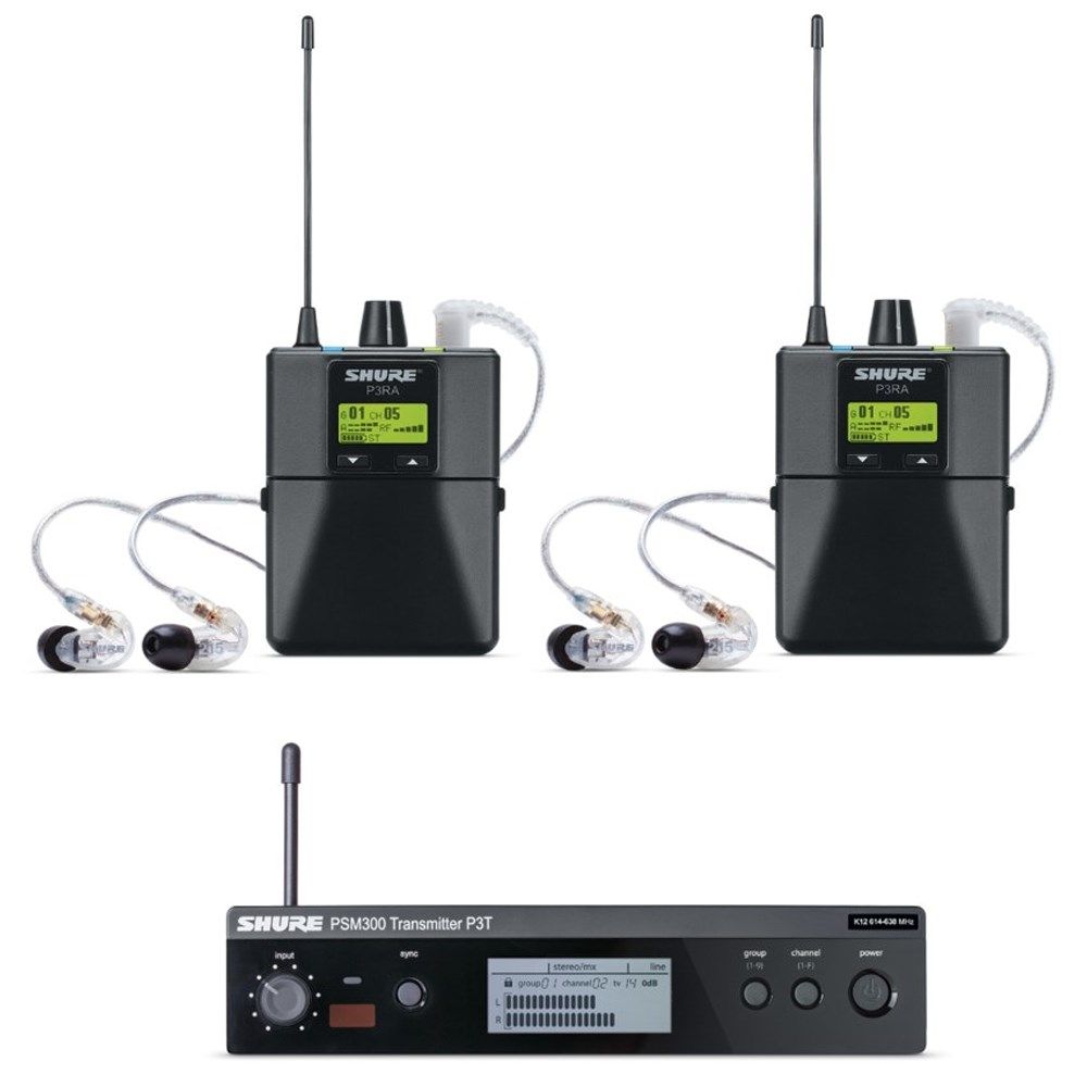 Shure PSM300 Twin Wireless System w/ SE215-CL Earphones J10 - Image 1