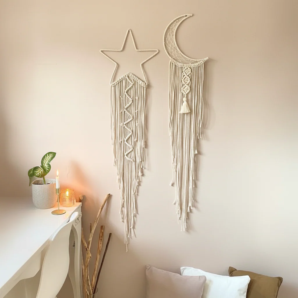 ديكور حائط مكرمية 65×30سم - DIVA27 - Image 1