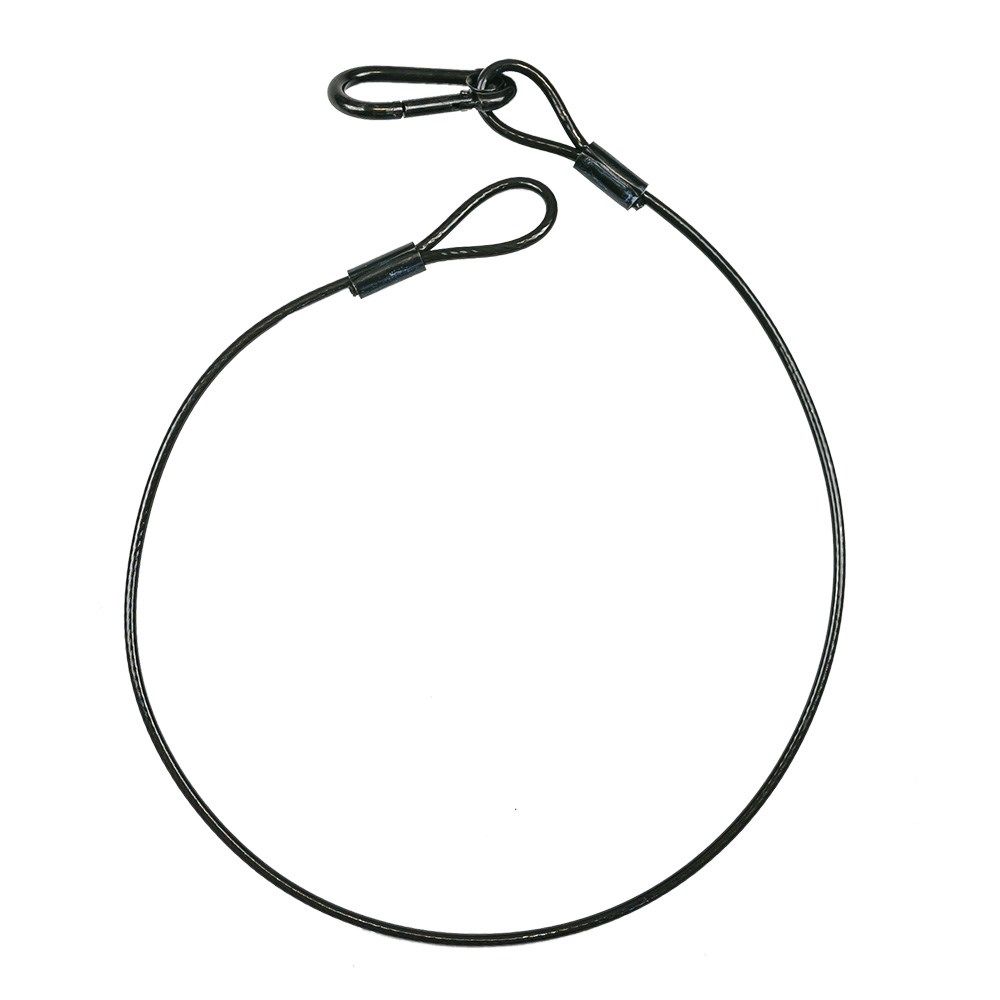 Event Lighting SW4X800PB Black PVC Coated Steel Safety Cable 4mm Thick / 120KG Load - Image 1