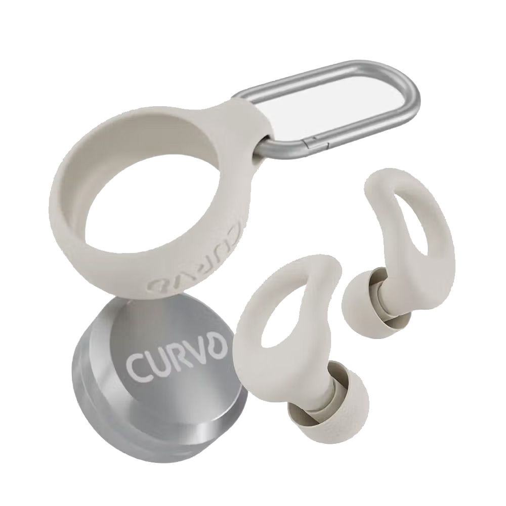 Curvd Everyday Earplugs With Case and Clips (Honey) - Image 1