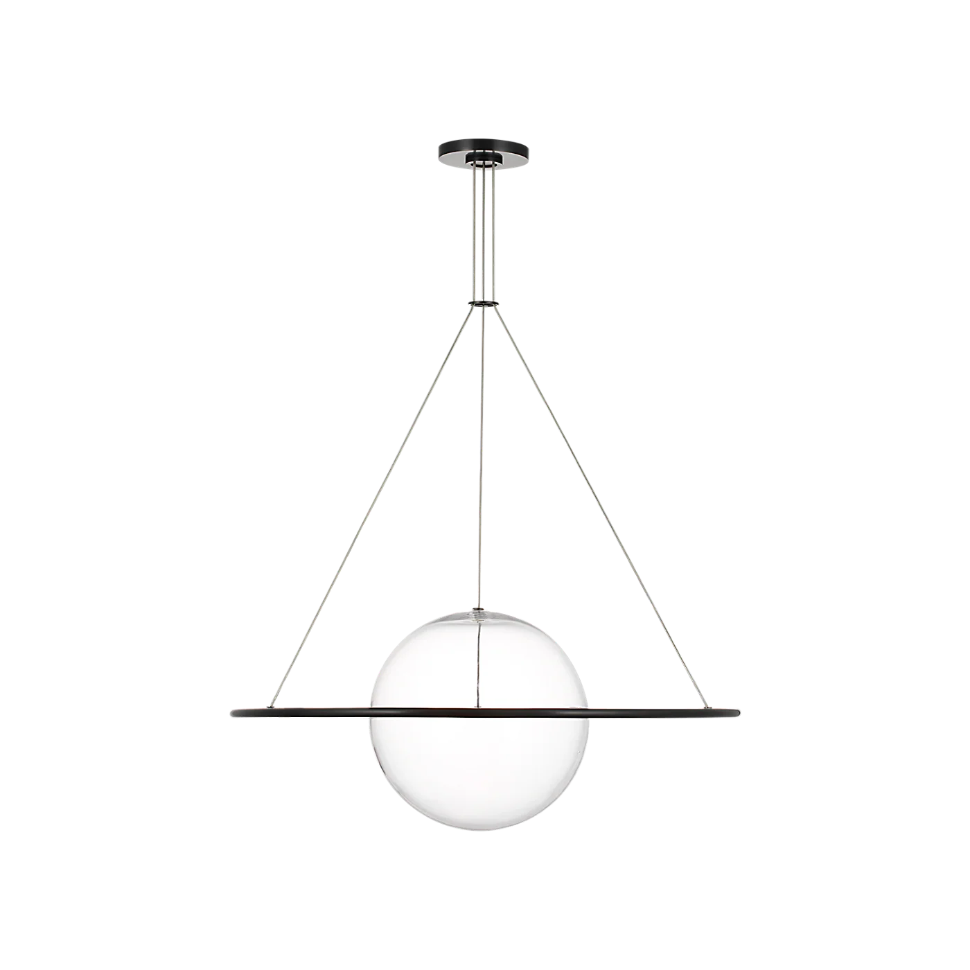 Cosmos 28" Ring and Orb Chandelier - Image 2
