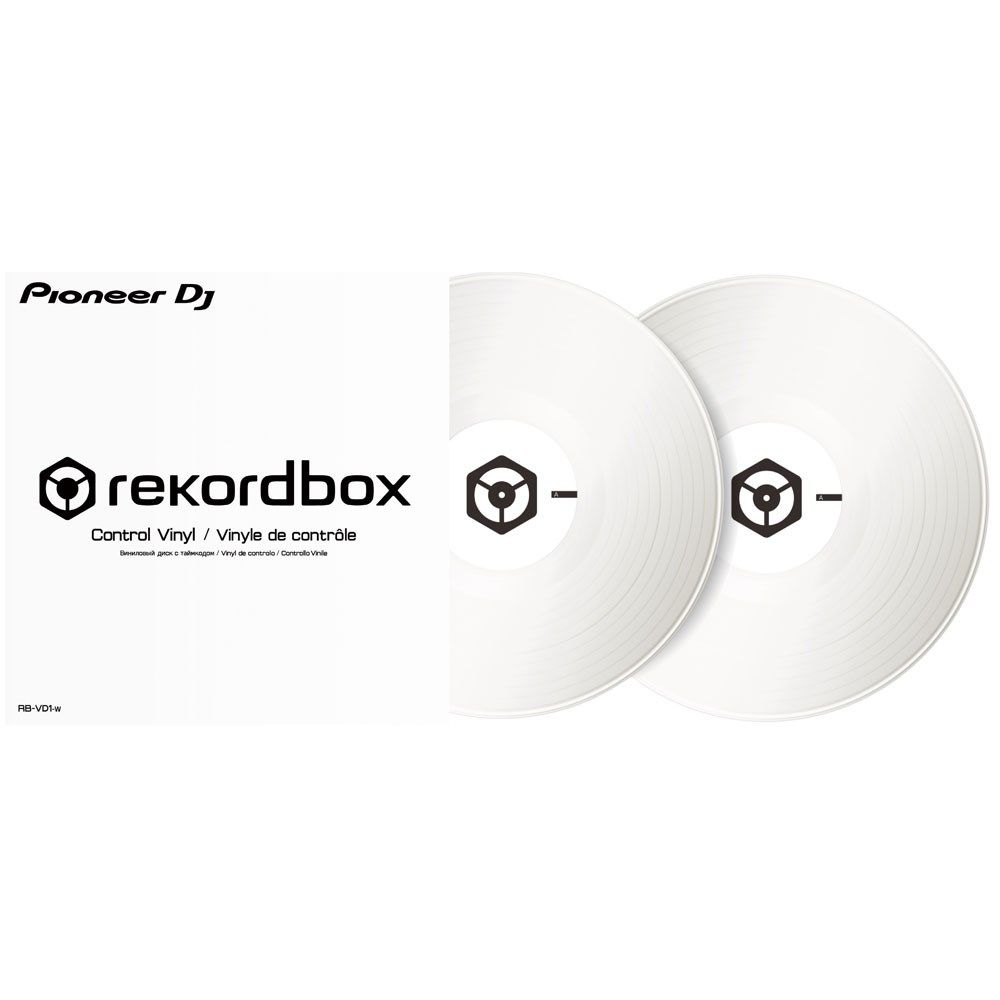 Pioneer RBVD1 Rekordbox DVS Control Vinyl - White (Pair) - Image 1