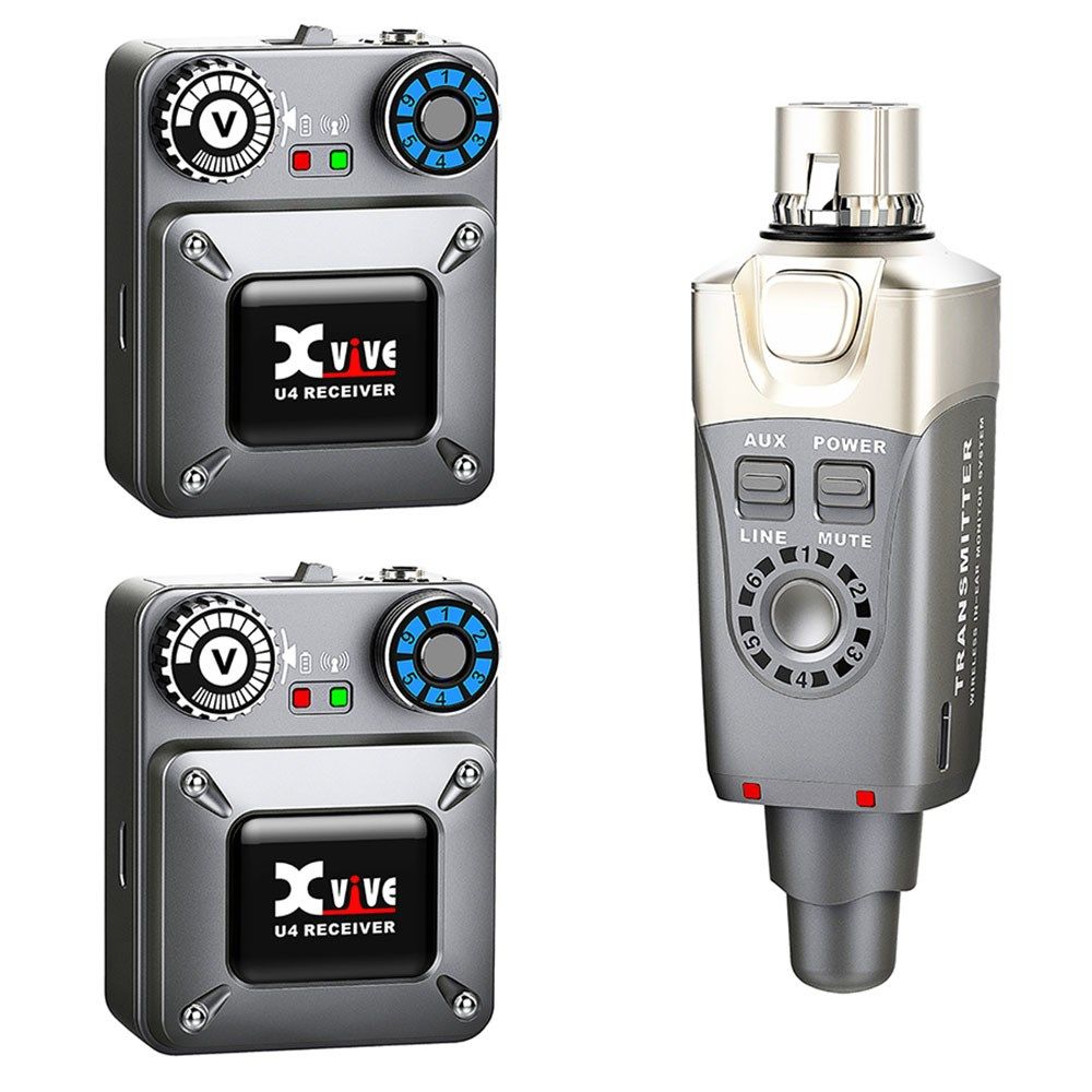 Xvive U4R2 Wireless In Ear Monitor System w/ 2 Receivers - Image 1