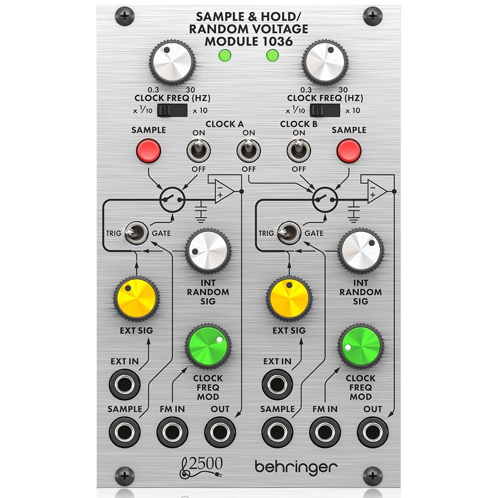 Behringer 1036 Legendary 2500 Series Dual Sample & Hold w/ VC Clock Module for Eurorack - Image 1