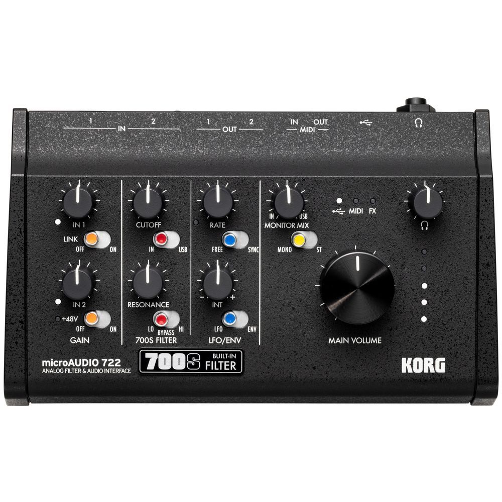 Korg MicroAudio 722 2-Input/ 2-Output USB Audio Interface w/ Analog Filter - Image 1
