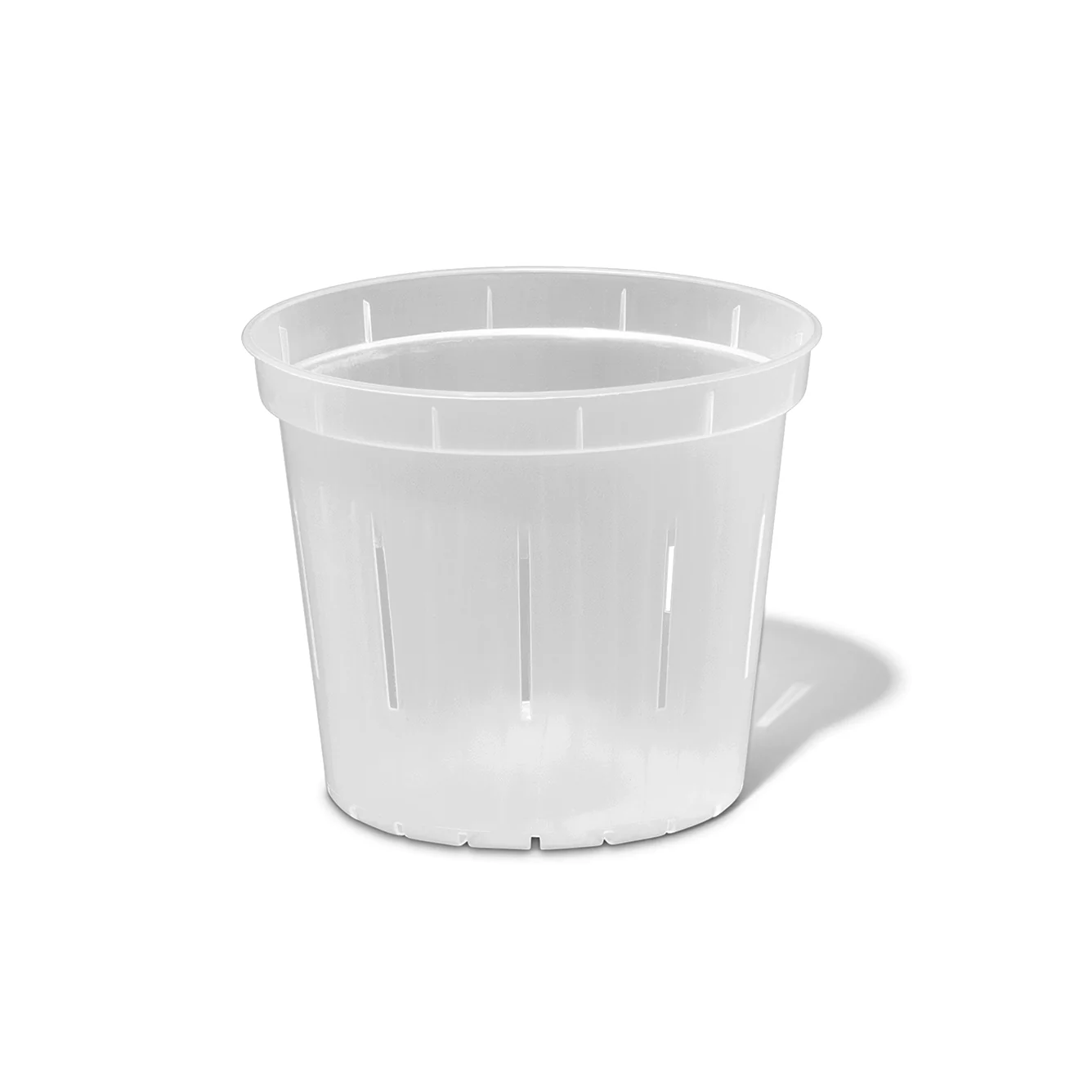 4″ Crystal Clear Slotted Orchid Pot