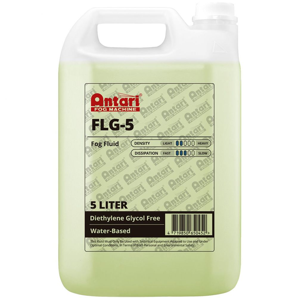 Antari Heavy Duty Smoke / Fog Fluid 5 Litre (Green Fluid) - Image 1