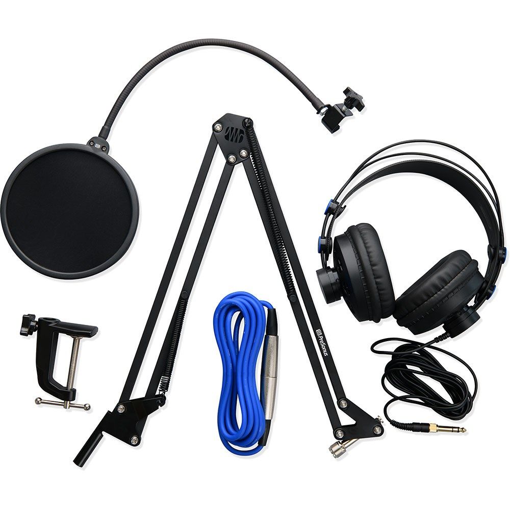 PreSonus Broadcast Accessory Pack w/ Boom Arm, Pop Filter, Headphones & XLR Cable - Image 1