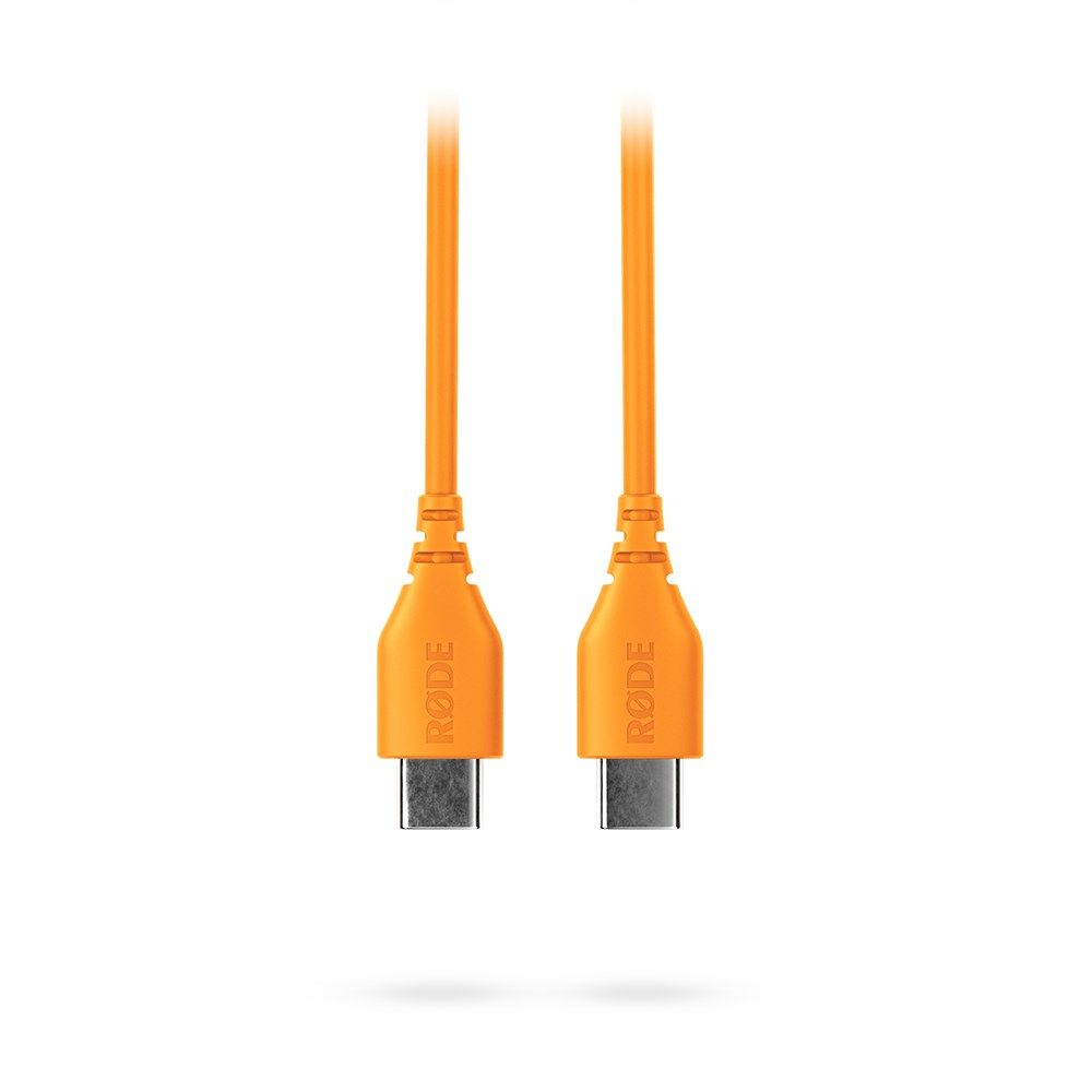 Rode SC22 USB-C to USB-C Cable (Orange) - 30cm - Image 1