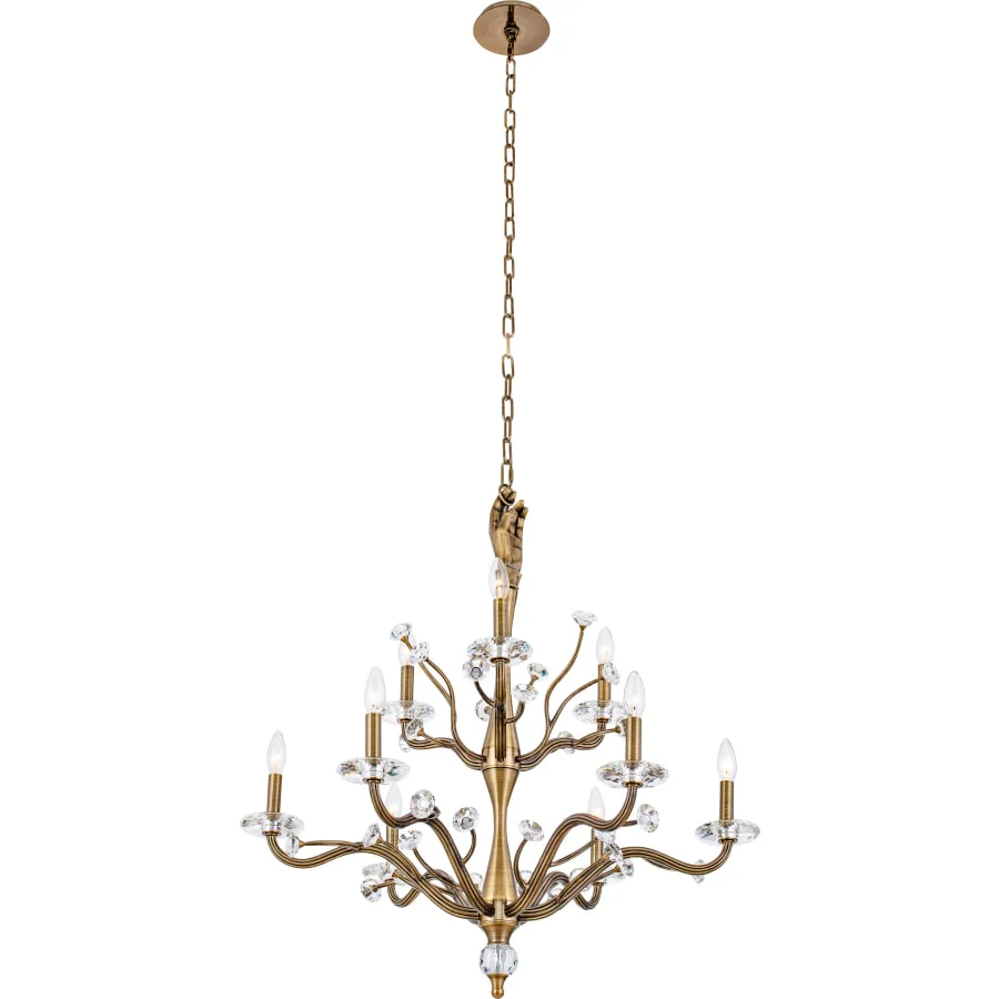 Kalco Venus 6 Light 26" Wide Crystal Candle Style Chandelier - Image 2