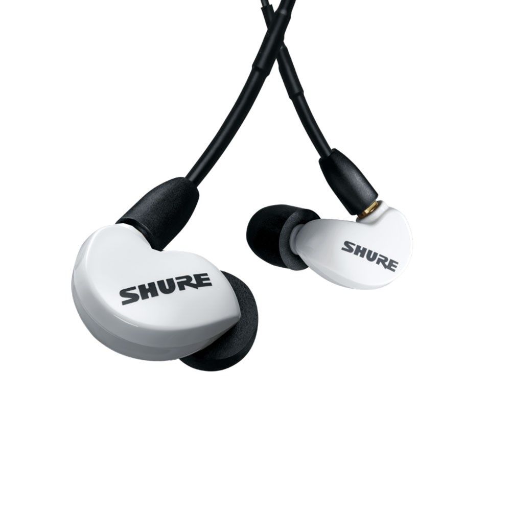 Shure Aonic 215 Sound Isolating Earphones w/ Universal Cable (White) - Image 1