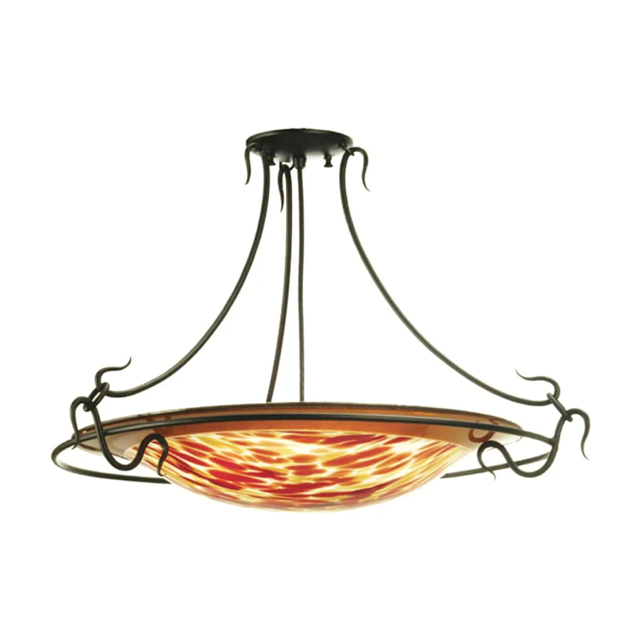 Meyda Tiffany 3 Light 30" Wide Pendant with Handmade Shade - Image 1