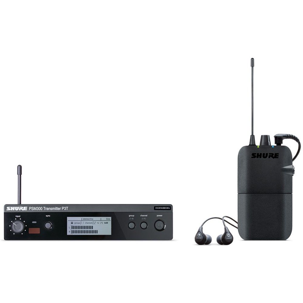 Shure PSM300 Wireless System w/ SE112-GR Earphones J10 - Image 1