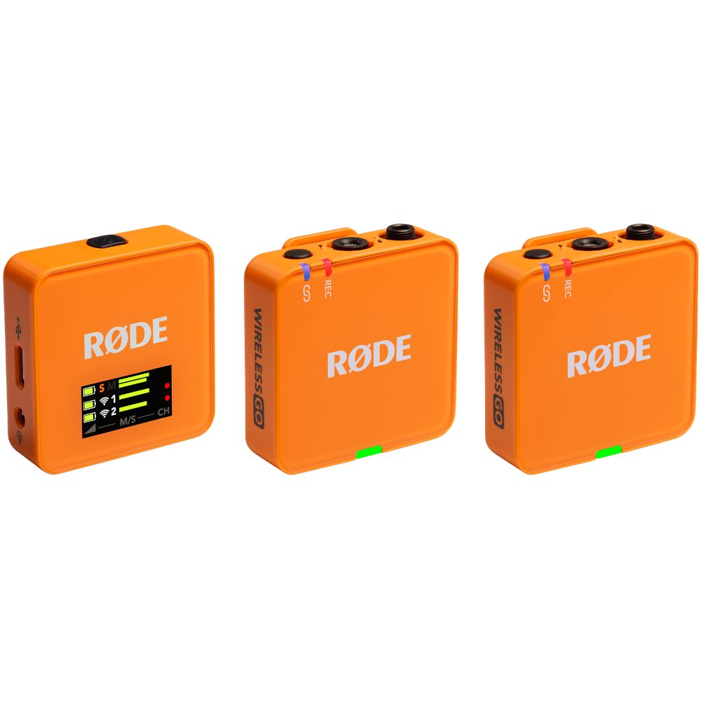 Rode Wireless GO Gen 3 Compact Wireless Microphone System (Orange) - Image 1