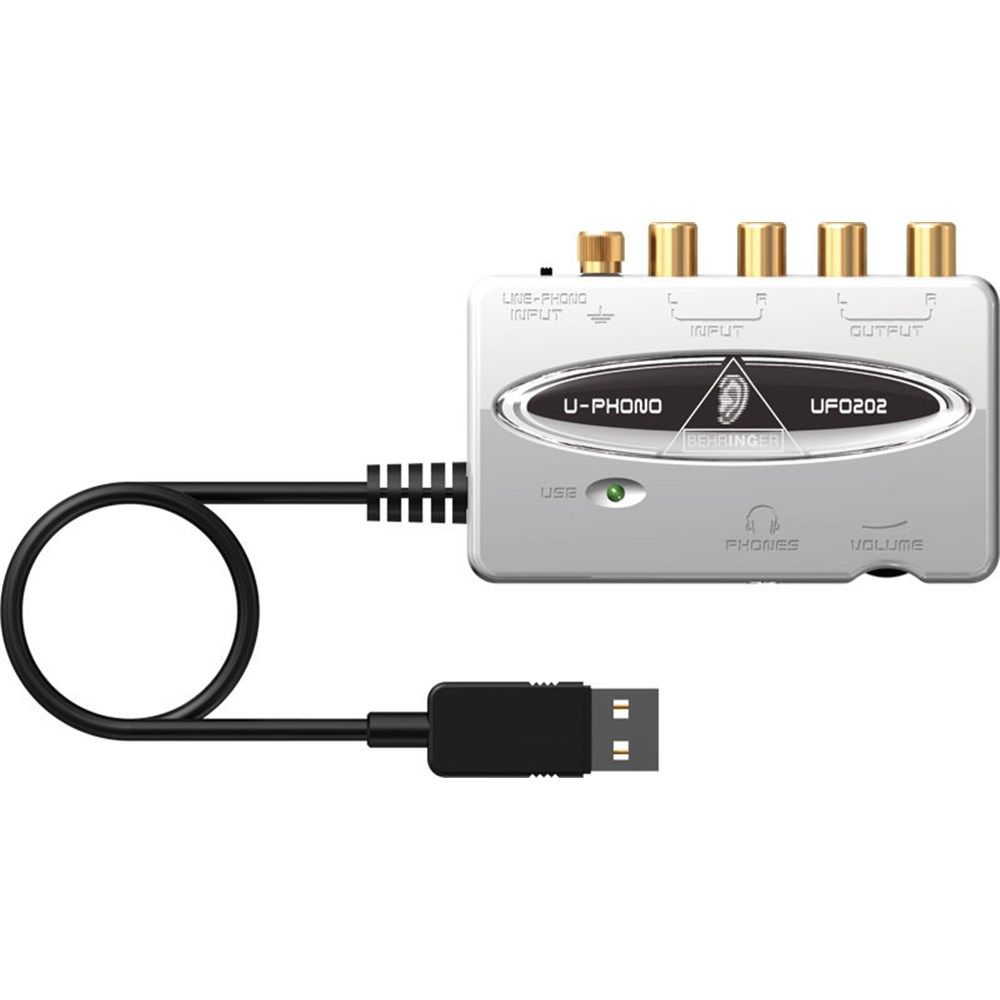 Behringer U-Phono UFO202 Audio Interface w/ Phono Pre - Image 1