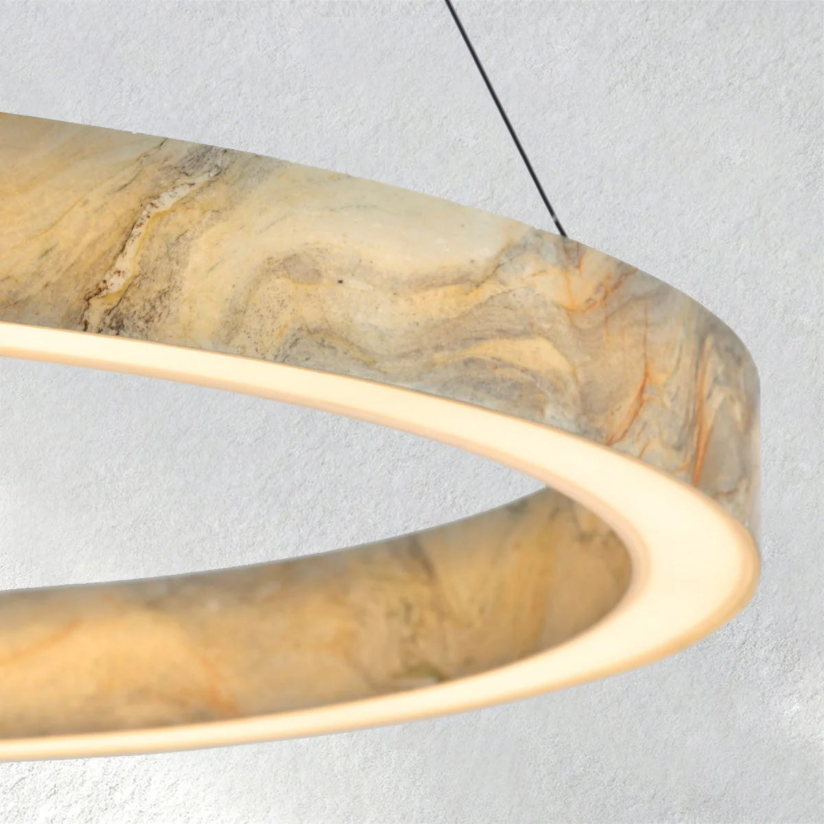 Furnio Alabaster StoneGlow Round Chandelier - Image 2