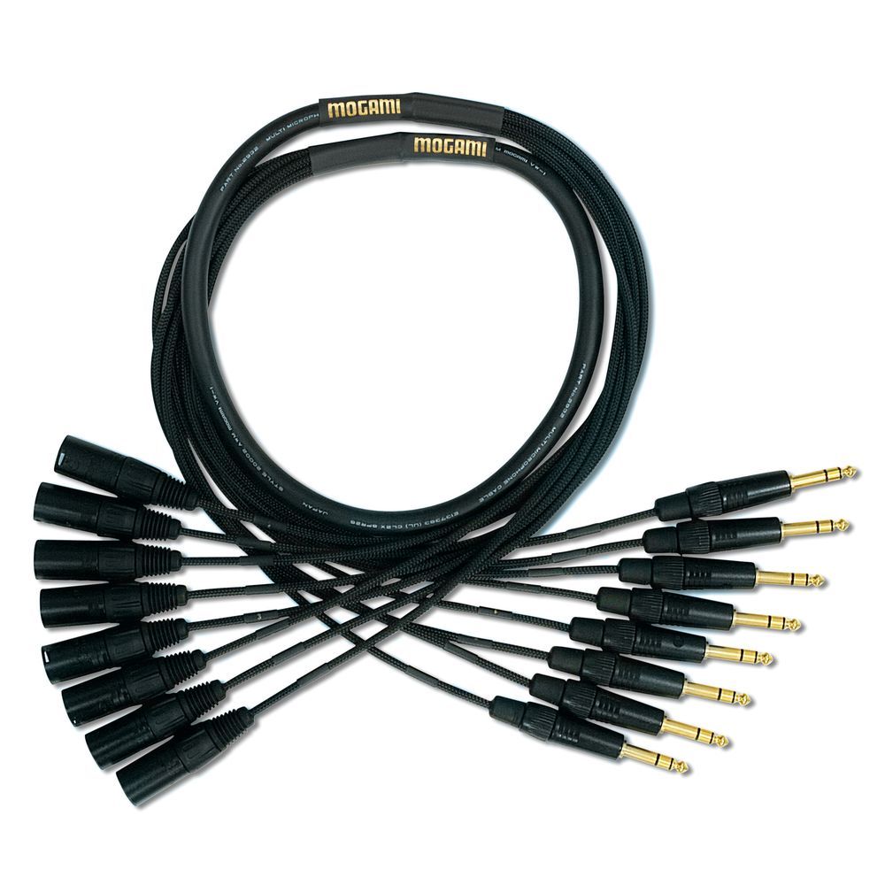 Mogami 8 x TRS to 8 x XLRM Cable (10ft) - Image 1