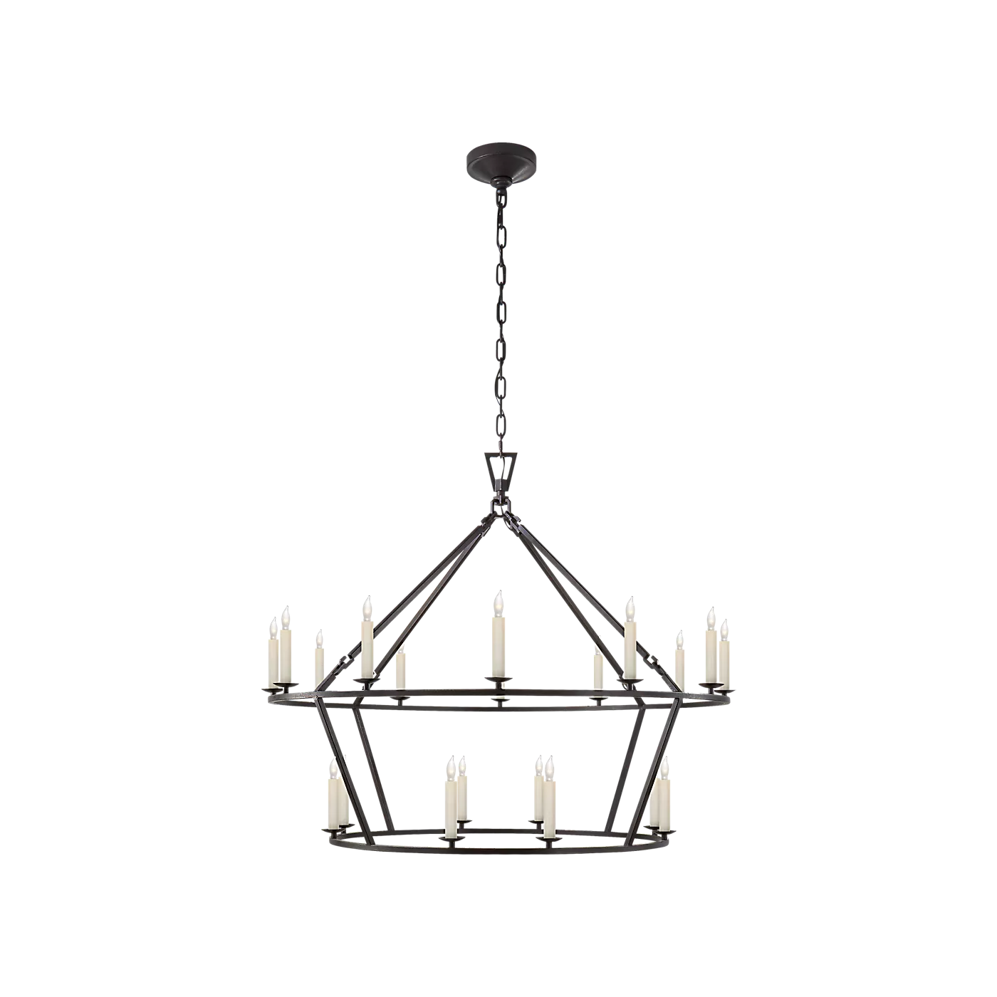 Darlana Large Two-Tiered Ring Chandelier - Image 1