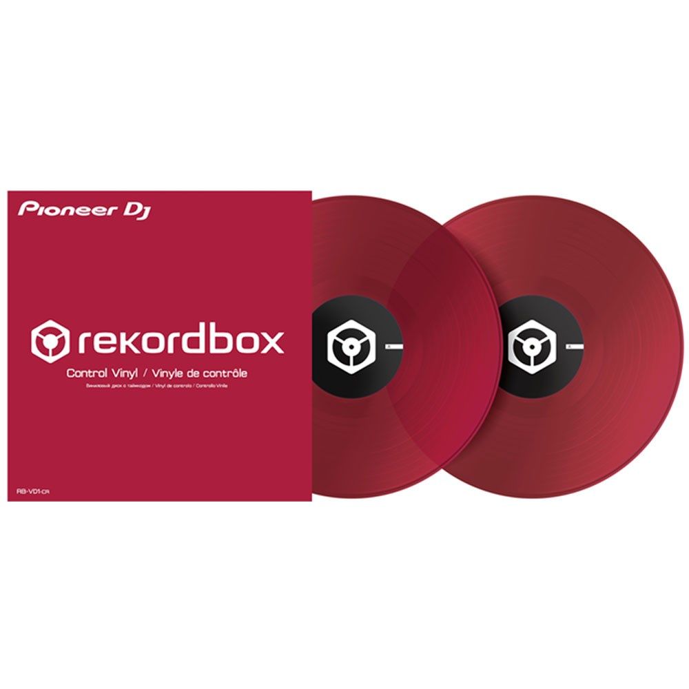 Pioneer RBVD1 Rekordbox DVS Control Vinyl - Clear Red (Pair) - Image 1