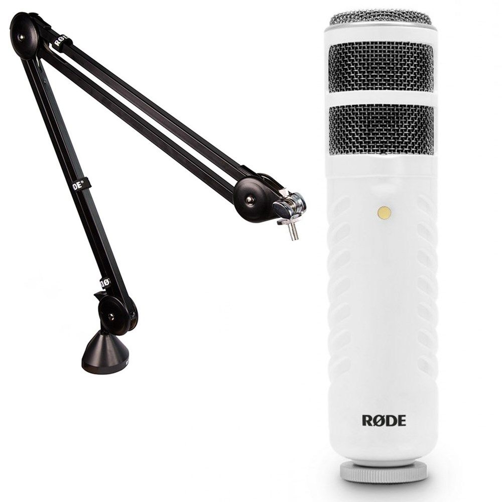 Rode Podcaster MKII Pack w/ USB Broadcast Microphone & PSA1 Pro Studio Boom Arm - Image 1