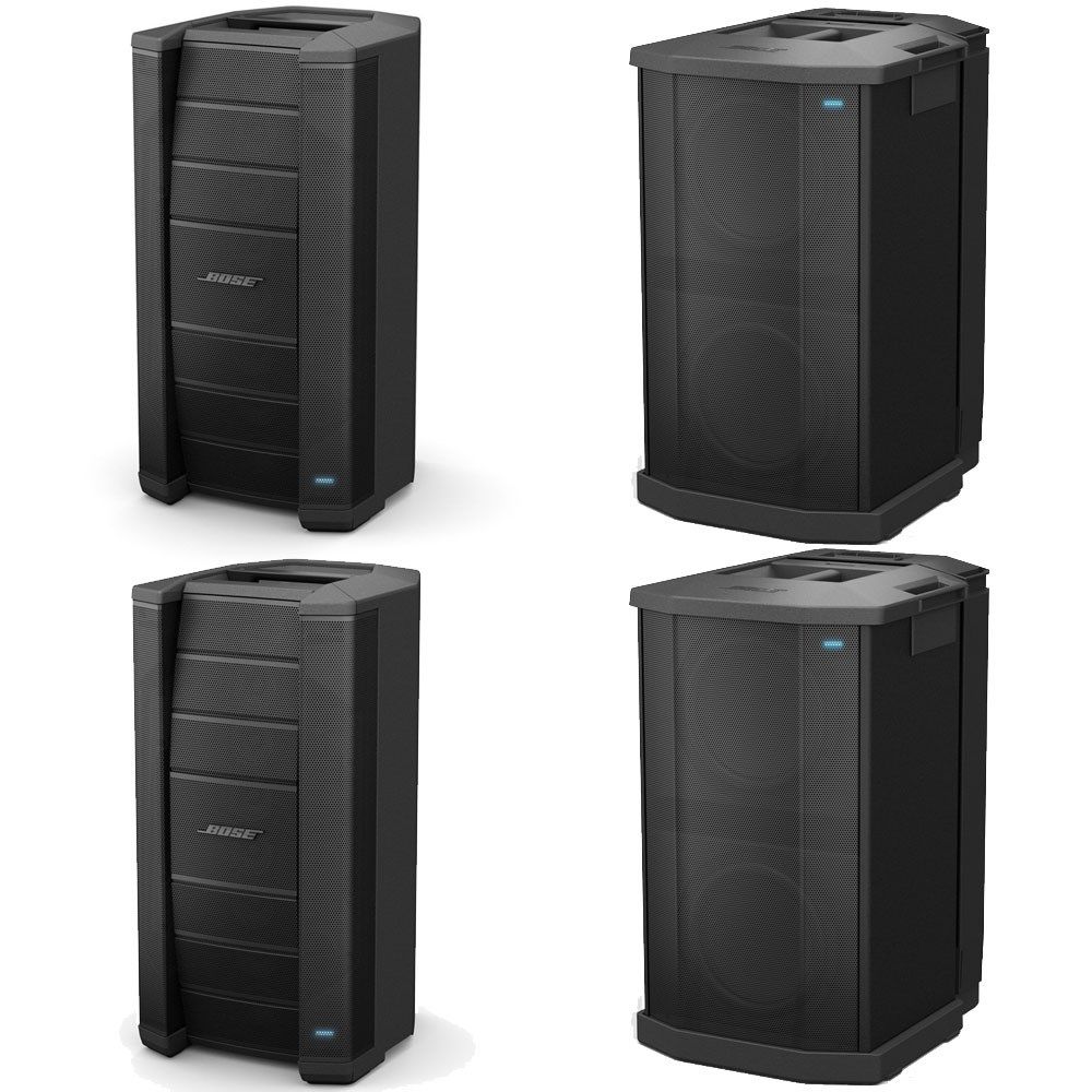 Bose F1 812 Flexible Array PA Speakers x2 w/ 2x F1 Subs - Image 1
