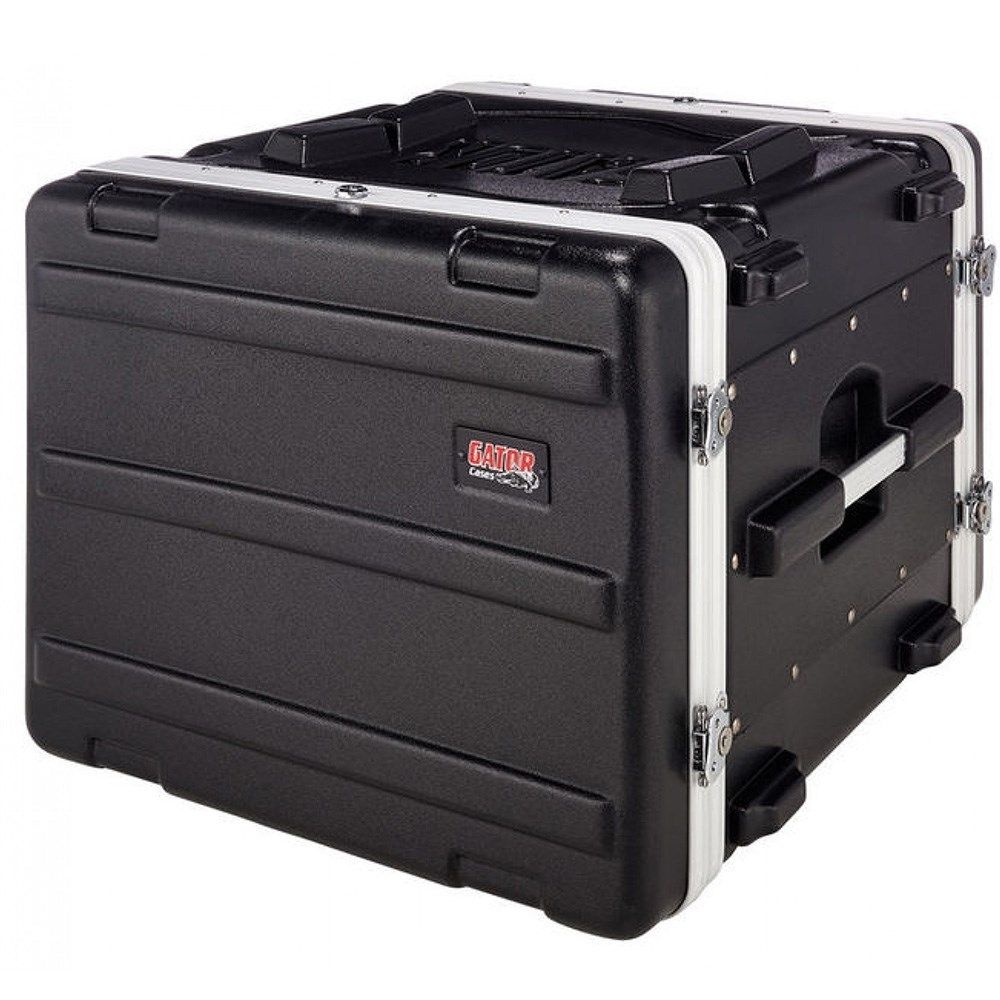 Gator GRR 8L 8U Rolling Molded Rack Case w/ Locking, Pull Handle & Recessed Wheels - Image 1