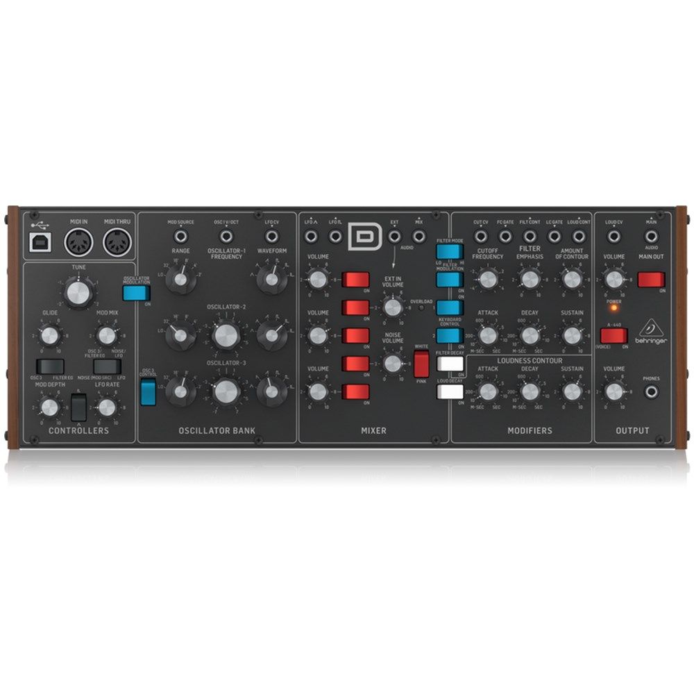 Behringer Model D Authentic Analog Desktop Synthesiser (Eurorack Format) - Image 1