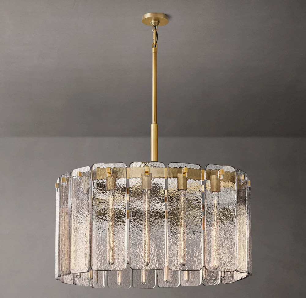 Calamette Circular Glass Ceiling Chandelier 36" - Image 3